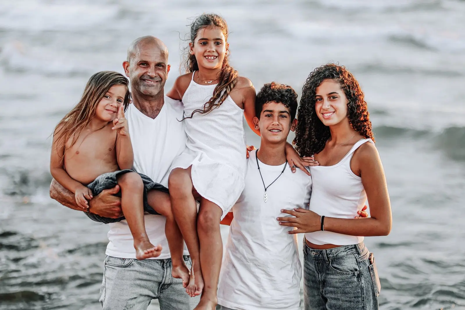 Colorful family portraits