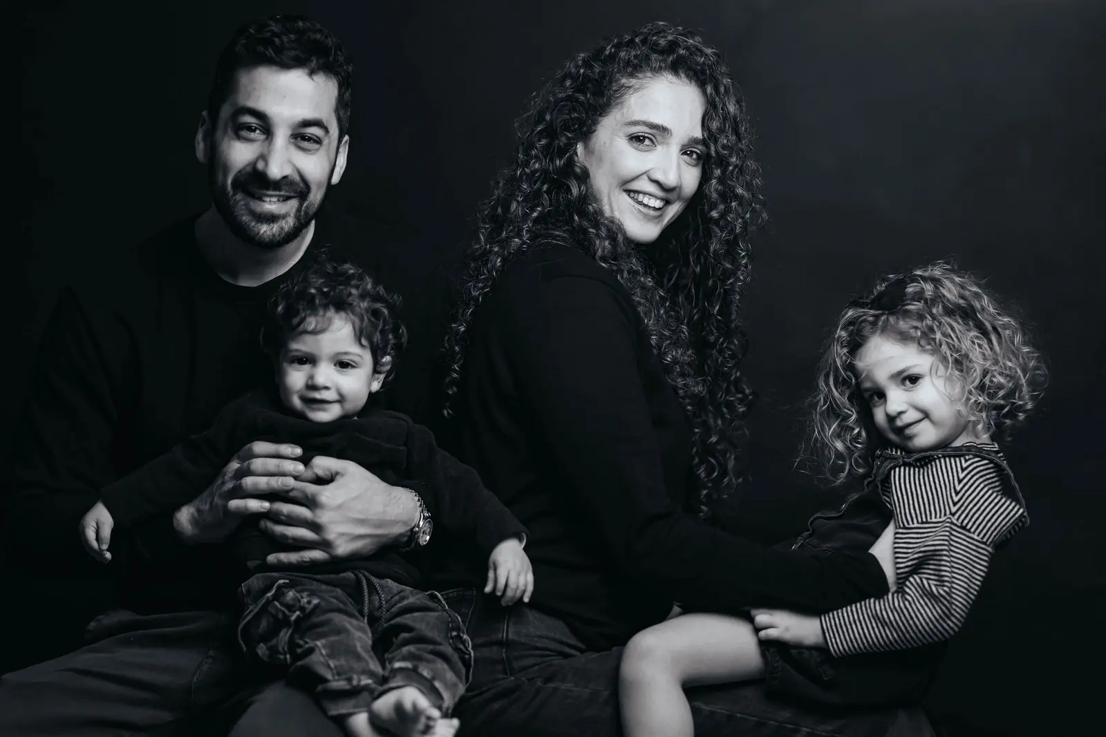 Family group studio photo