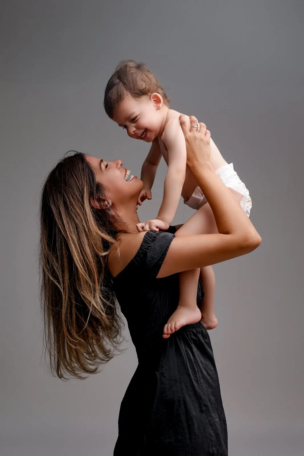 Professional lighting in family studio photography