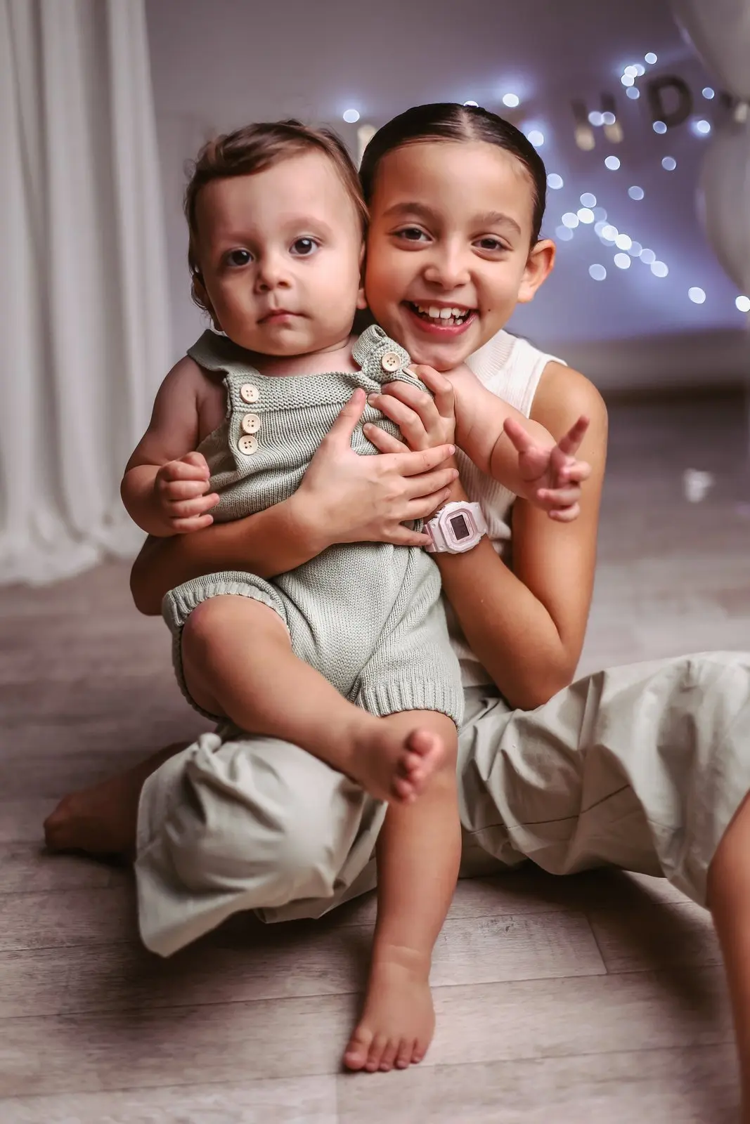 Studio family photography with newborn