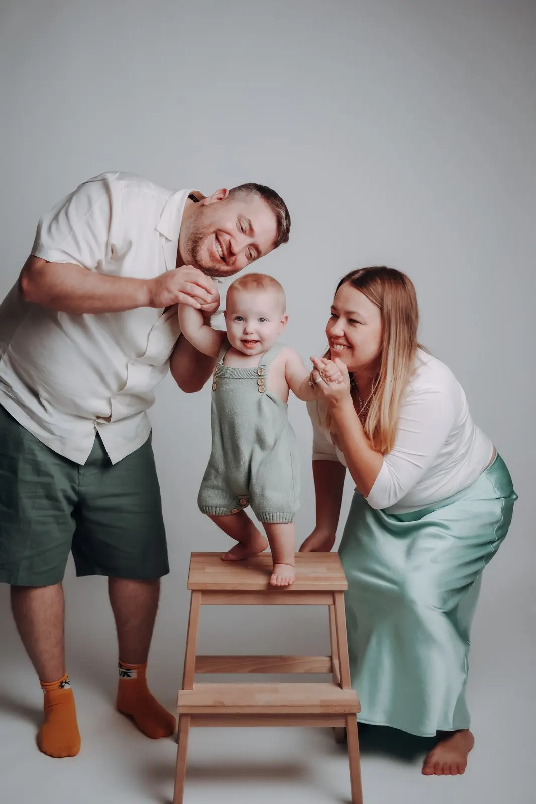 Authentic family studio portraits