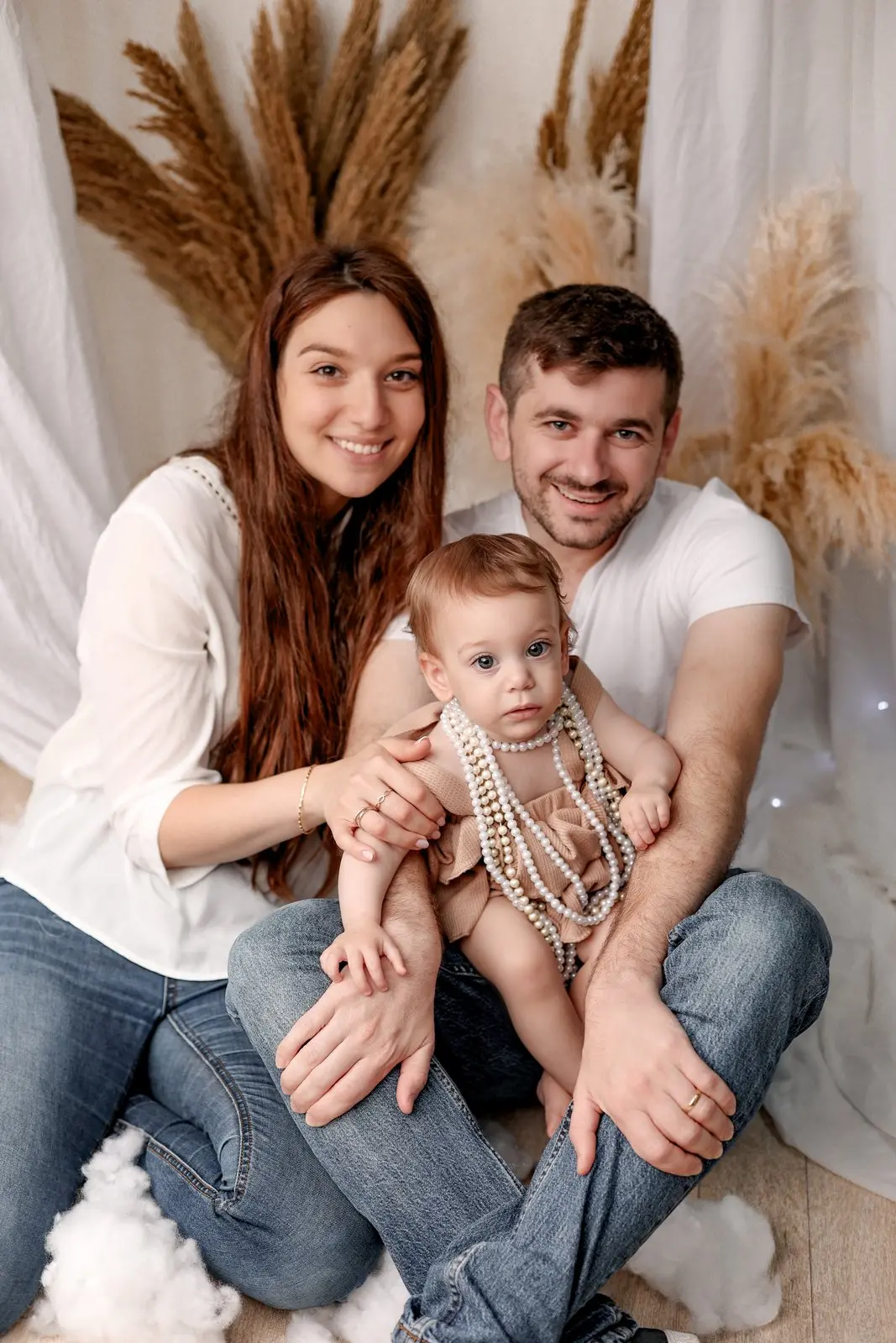 Together with love family studio portraits