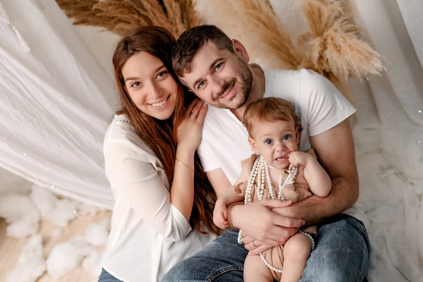 Family photography studio session