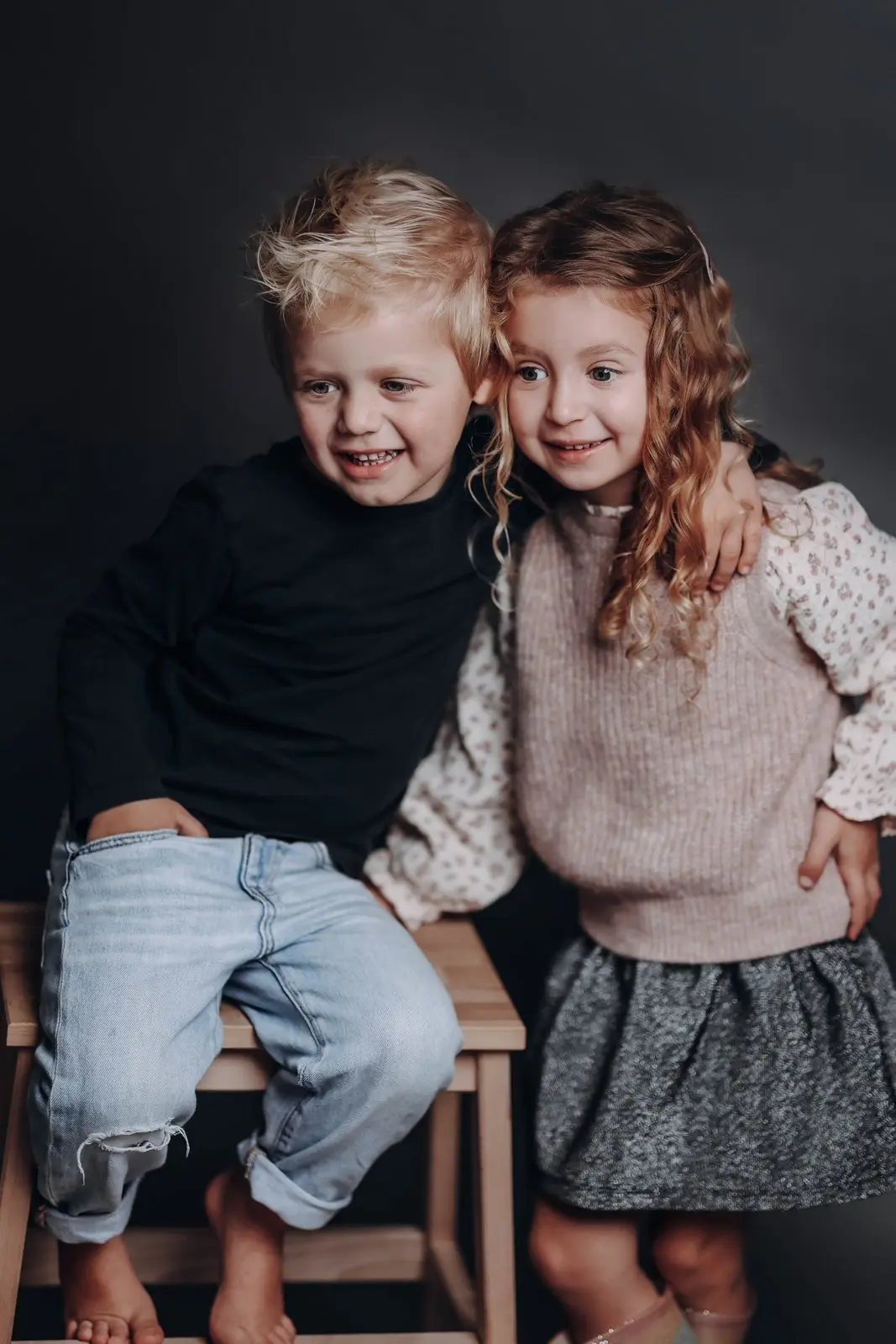 Professional studio family portraits