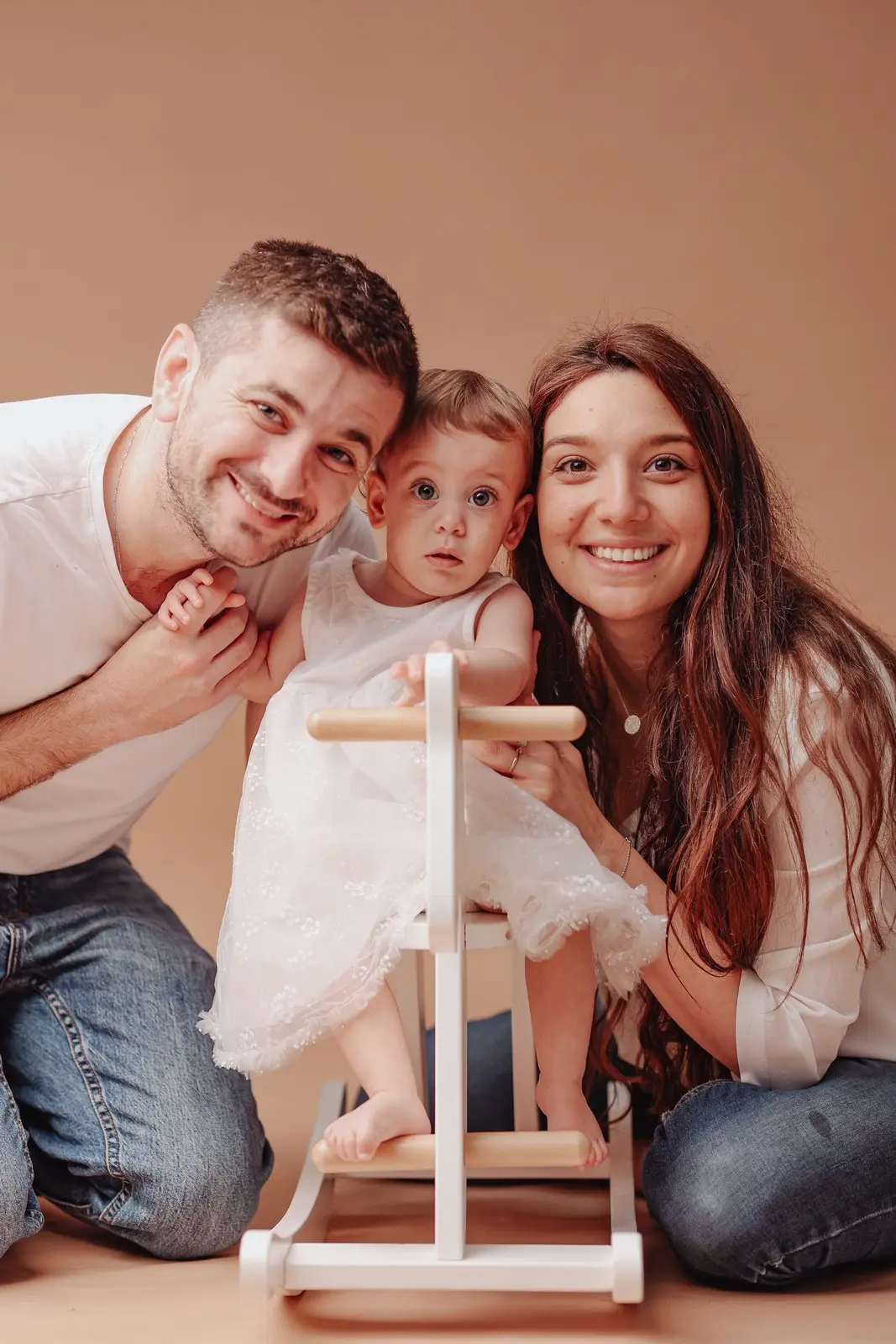 Pleasant atmosphere in family studio photo